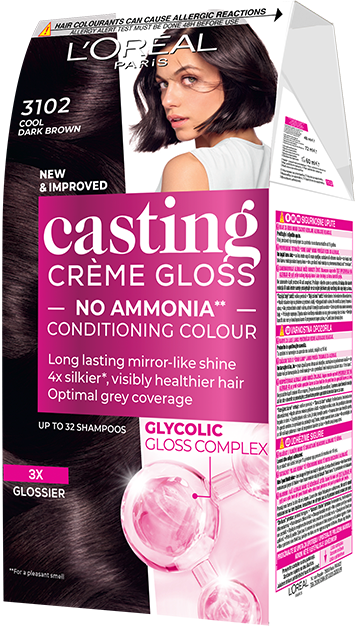 L'Oreal Paris Casting Crème Gloss 3102 Наситено тъмнокафяво