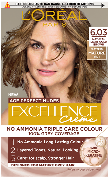 L'Oréal Paris Excellence Age Perfect Nudes 6.03 ASH Brown БОЯ ЗА КОСА