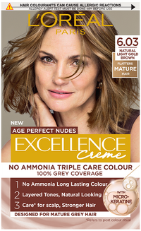 L'Oréal Paris Excellence Age Perfect Nudes 6.03 ASH Brown БОЯ ЗА КОСА