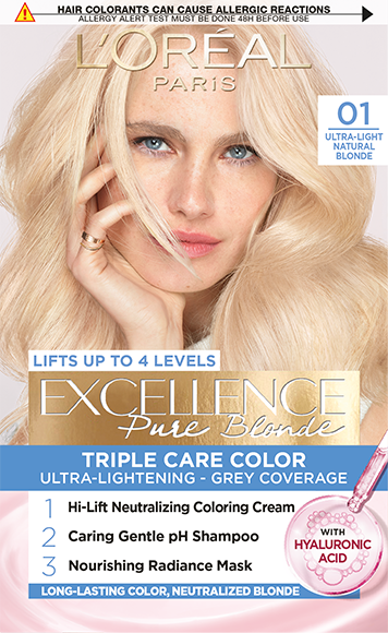 Боя за коса 01 Ултра светло естествено русо Excellence Blonde Продуктово изображение