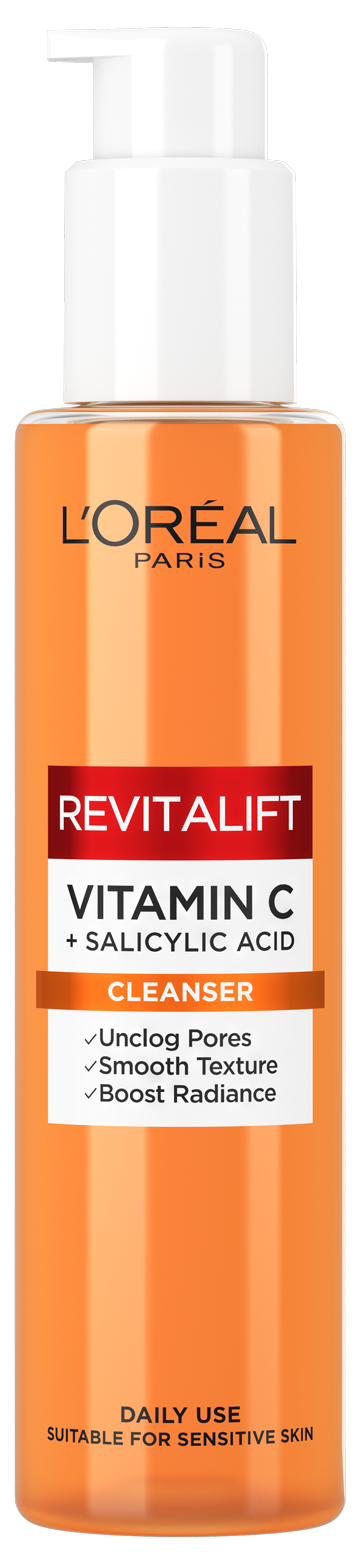 Revitalift Clinical кремообразен пенлив почистващ гел с витамин C
